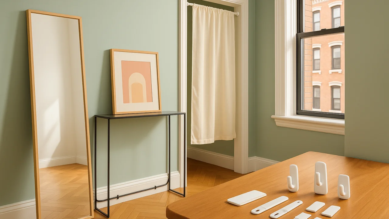 How to Hang Things in an NYC Rental Without Nails: Practical, Damage-Free Methods
